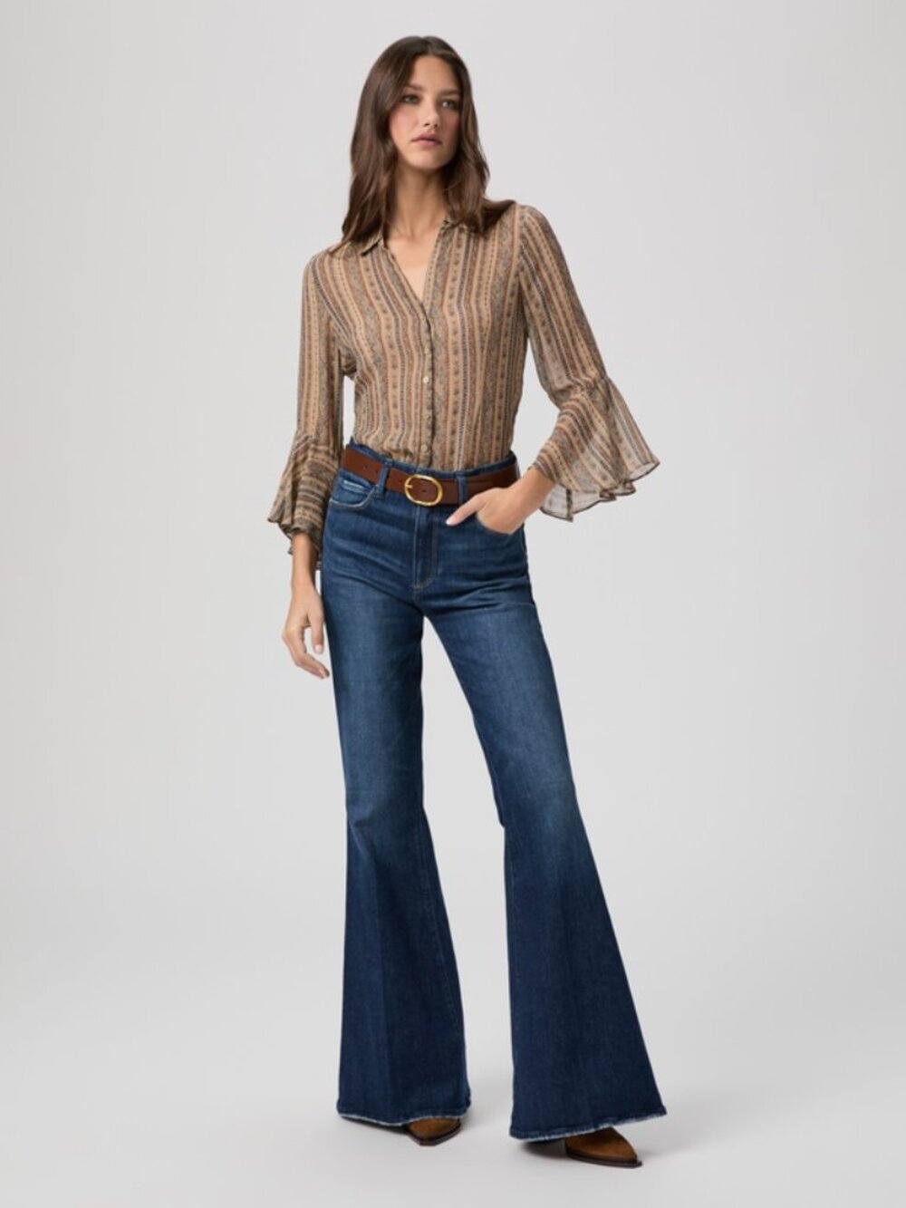 Paige Marlow High-Rise Flare Jeans Size 27